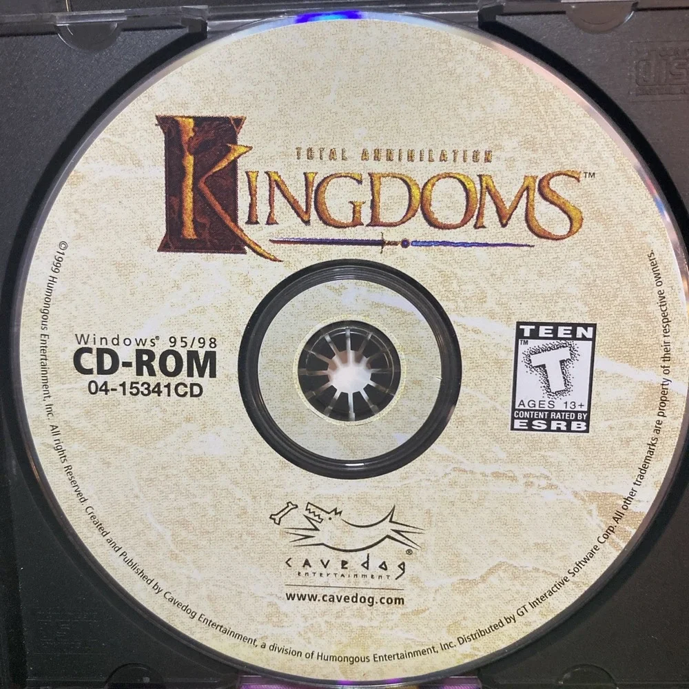 Total Annihilation: Kingdoms (PC, 1999) Video Game Disc Only